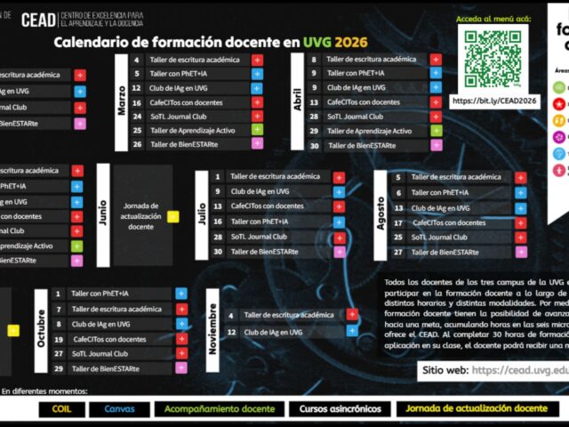 Calendario de formación docente, 2026